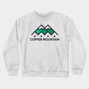 Copper Mountain Colorado Ski Badge Sticker snow Crewneck Sweatshirt